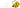 Cartoon bee with a dotted trail on a white background